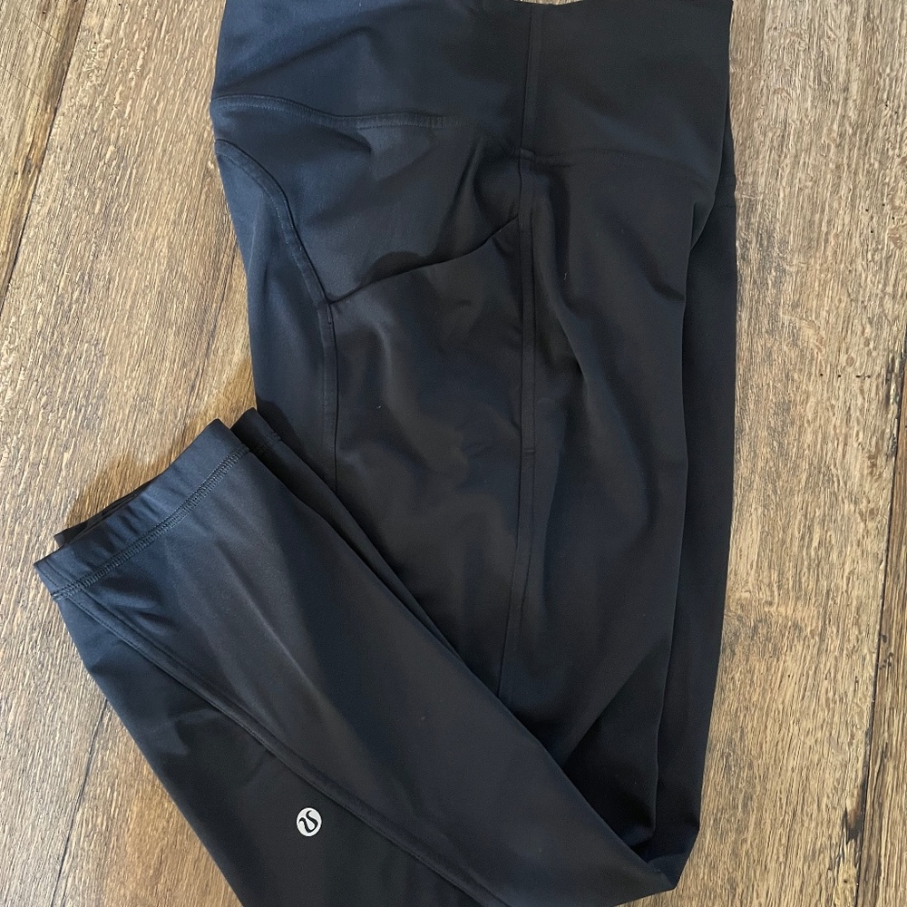 Lululemon black leggings - All the Right Places High-Rise Crop 23" - size 12